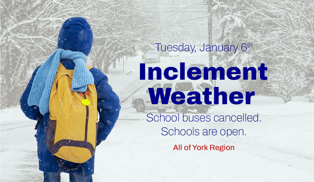 Inclement Weather Day: January 6, 2026